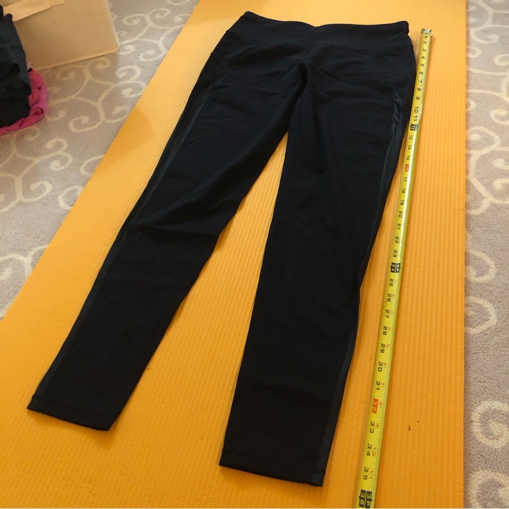 Sweaty Betty Black Leggings Side Panels Size Medium - Excellent Condition